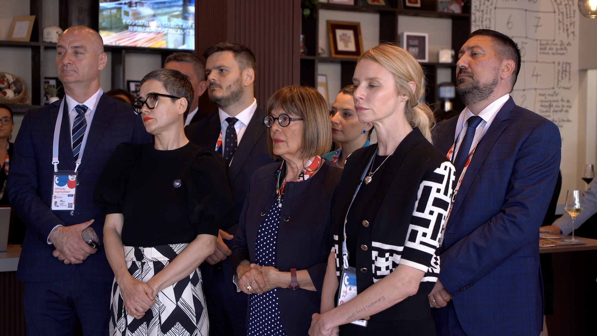Japan, Osaka, predsednik Pokrajinske vlade Maja Gojkovic se obraca na izlozbi „Japan Expo 2025”, pokrivanje